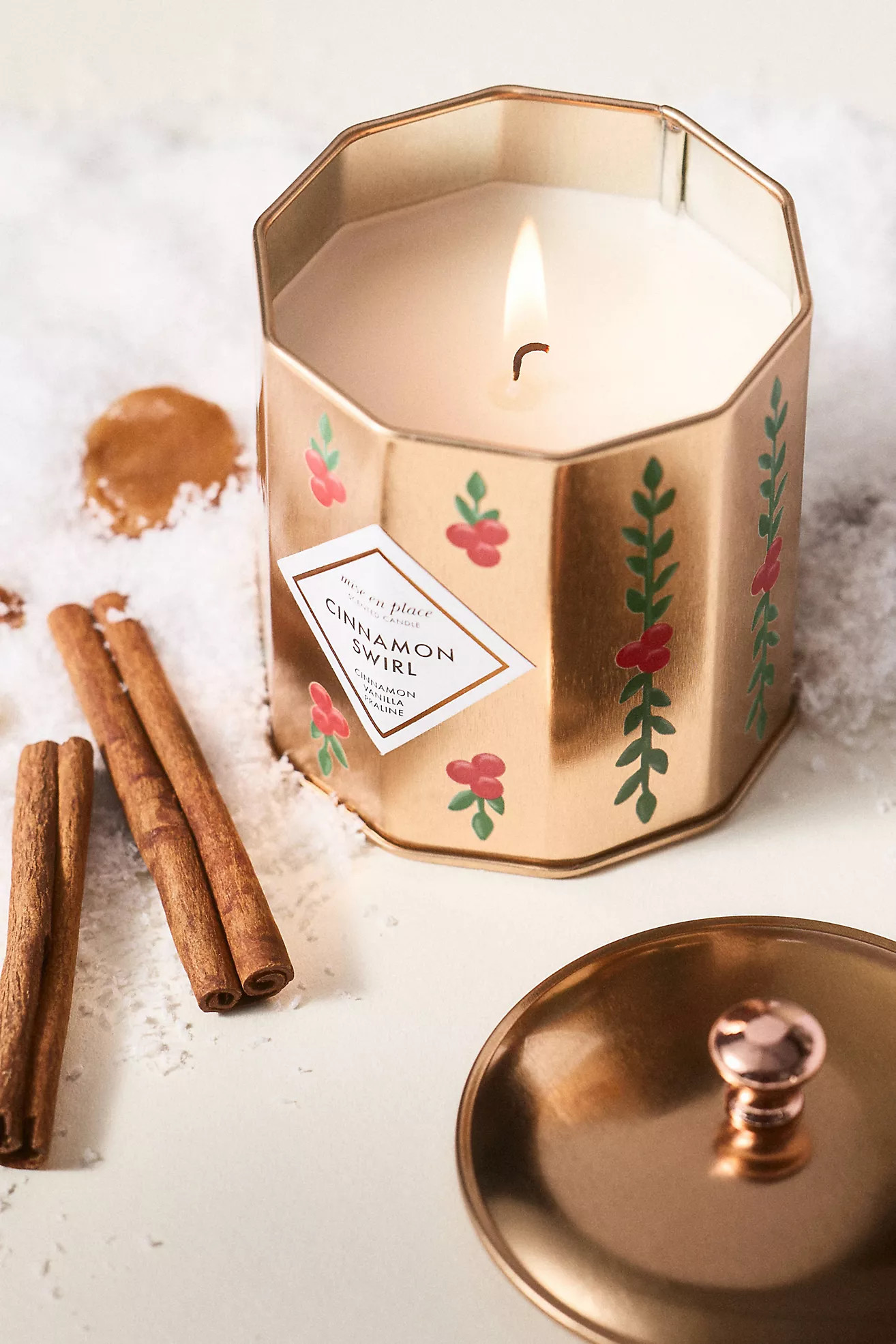 mise en place Gourmand Cinnamon Swirl Tin Candle | Anthropologie (US)