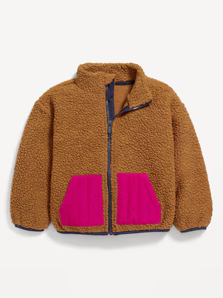 Unisex Cozy Sherpa Zip Jacket for Toddler | Old Navy (US)