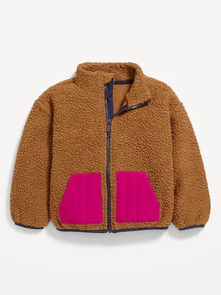 Unisex Cozy Sherpa Zip Jacket for Toddler | Old Navy (US)