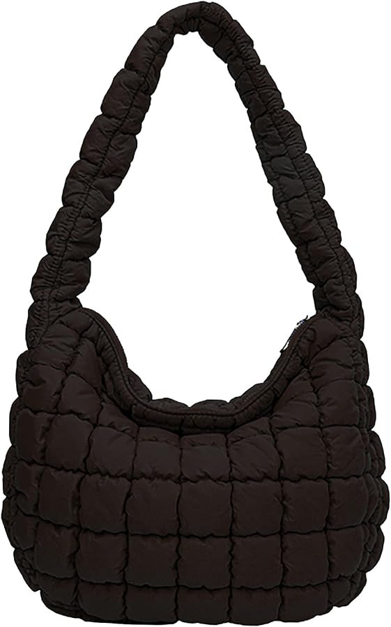 Quilted Tote Bag for Women Puffer Bag Lightweight Padding Shoulder Bag Hobo Bag Satchel Handbag C... | Amazon (US)