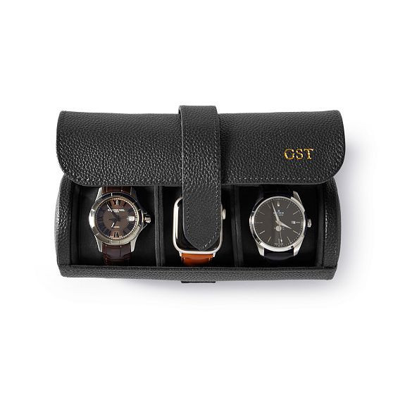 Travel Watch Roll, Black | Mark and Graham