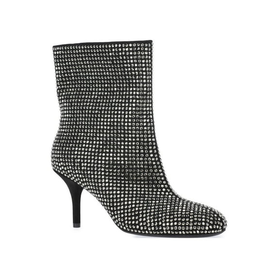 Scoop Women's Rhinestone Embellished Heeled Booties | Walmart (US)