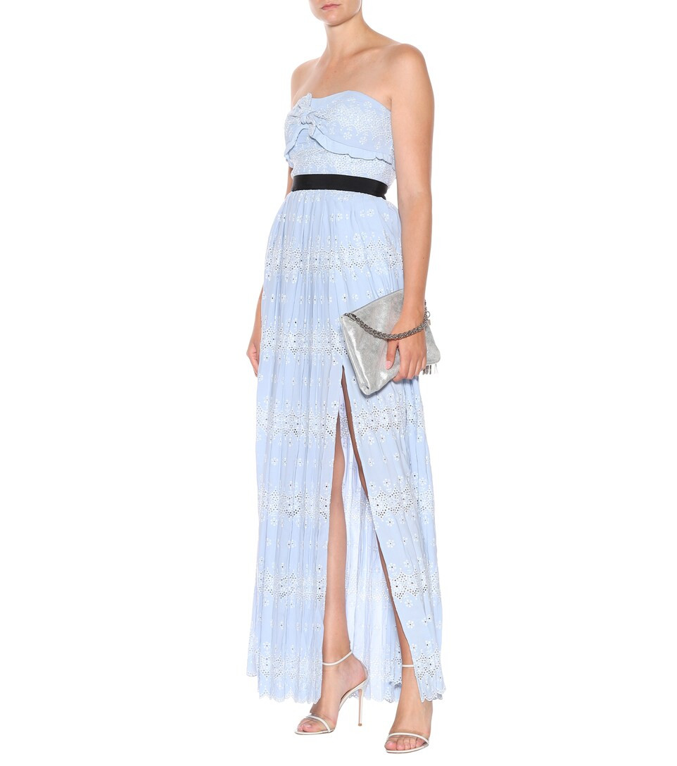 Strapless eyelet maxi dress | Mytheresa (UK)