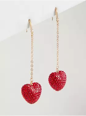 Pave Heart Drop Earring | Torrid (US & Canada)