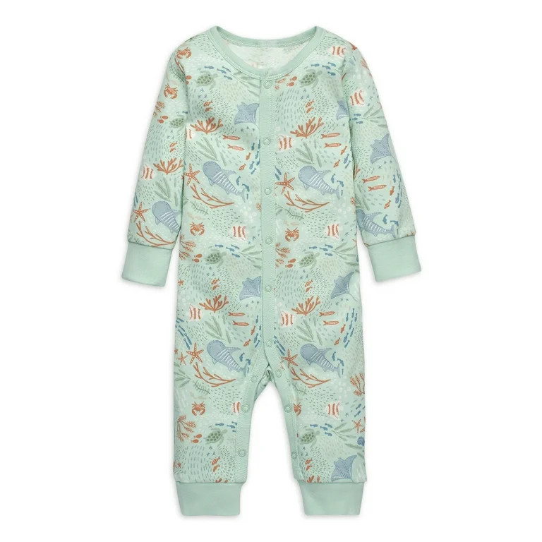 Modern Moments by Gerber Baby Boy or Girl Unisex Long Sleeve Coverall (Newborn - 12 Months) | Walmart (US)