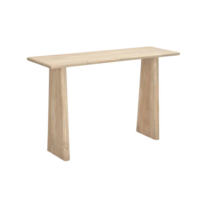 Trapezium Plank Wood Console Table | Wayfair North America
