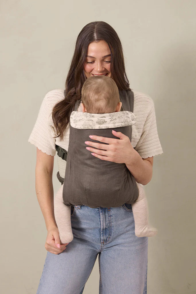 Charcoal Toile Soft Buckle Carrier | Solly Baby