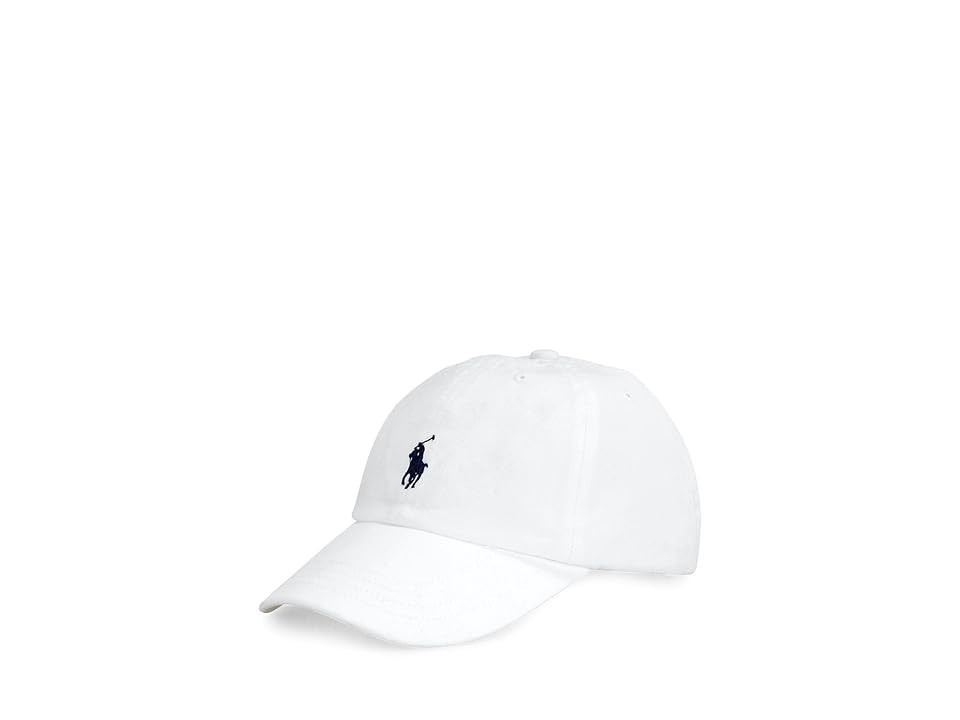 Polo Ralph Lauren Kids Cotton Chino Baseball Cap (Big Kids) Boy Caps White | Zappos