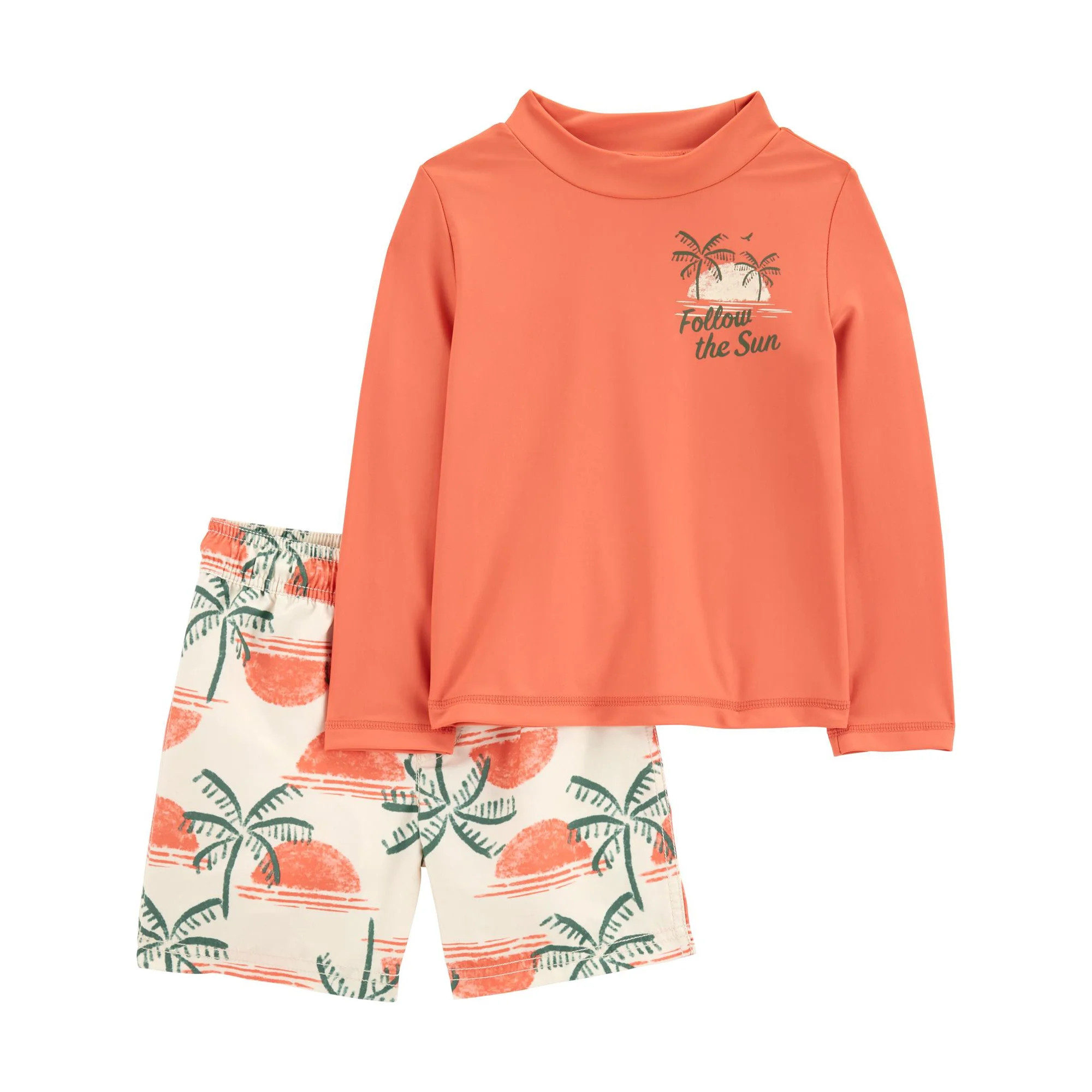 Carter’s Child of Mine Baby and Toddler Boy Two-Piece Rash Guard Set, Sizes 0/3M-5T | Walmart (US)