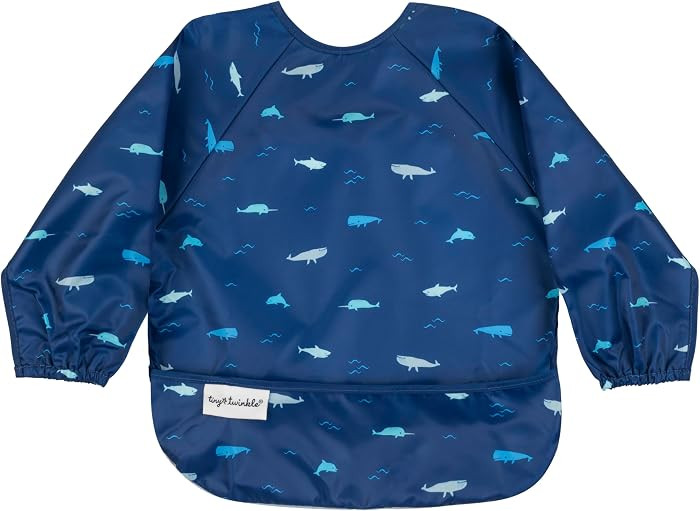 Tiny Twinkle Long Sleeve Bib for Babies & Toddlers | Waterproof Smock Bib for Eating | Machine Wa... | Amazon (US)