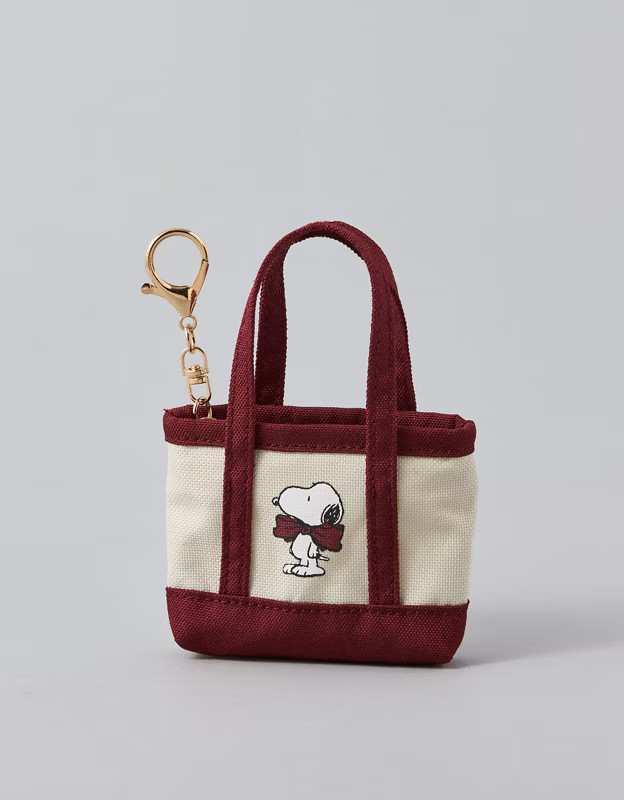 AE Snoopy Mini Tote Keychain | American Eagle Outfitters (US & CA)