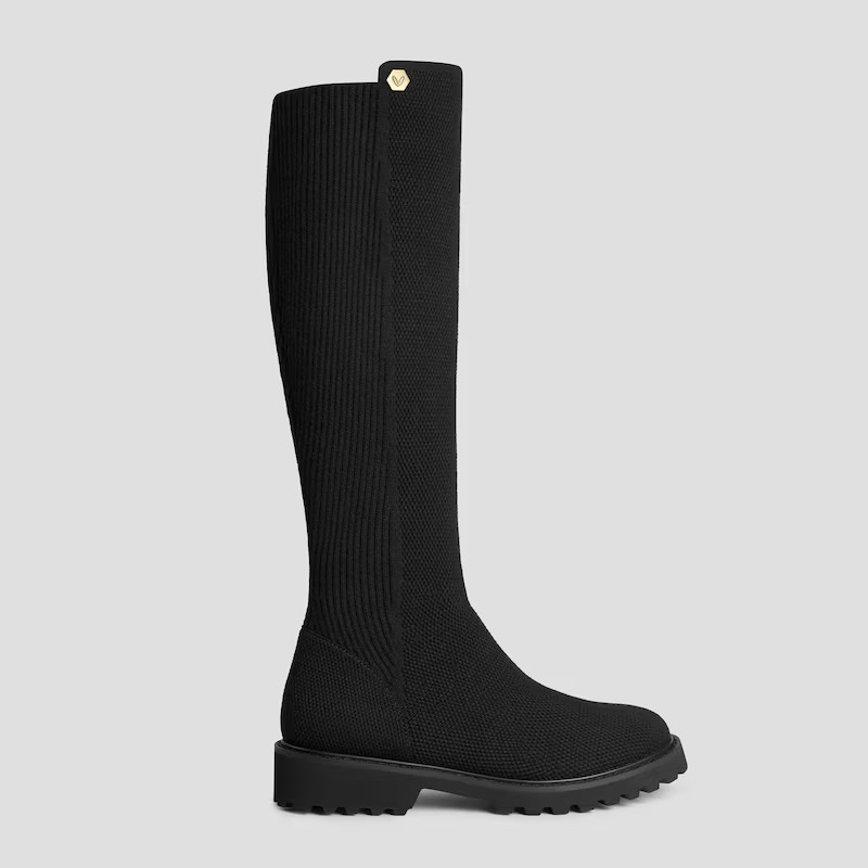 Round-Toe Stretchy Wool Knee-High Boots (Filipa) | VIVAIA