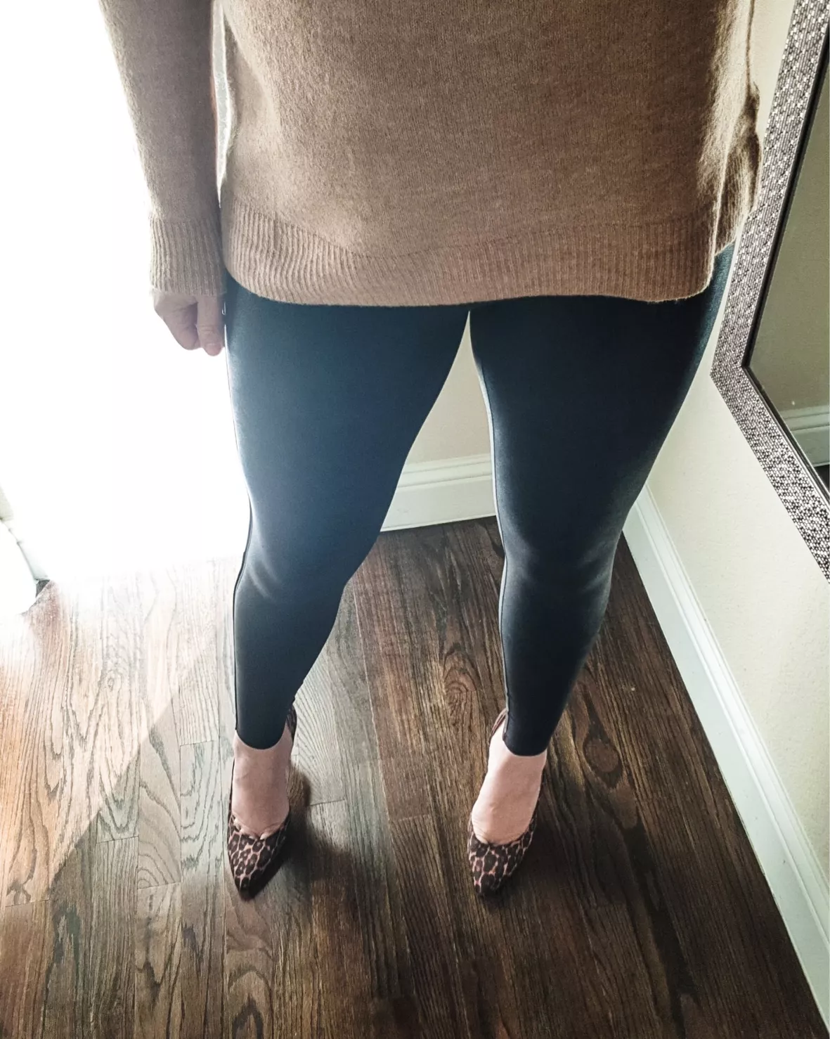 Faux Leather Quilted Leggings curated on LTK