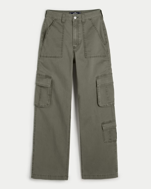 Ultra High-Rise Baggy 3-Pocket Cargo Pants | Hollister (UK)