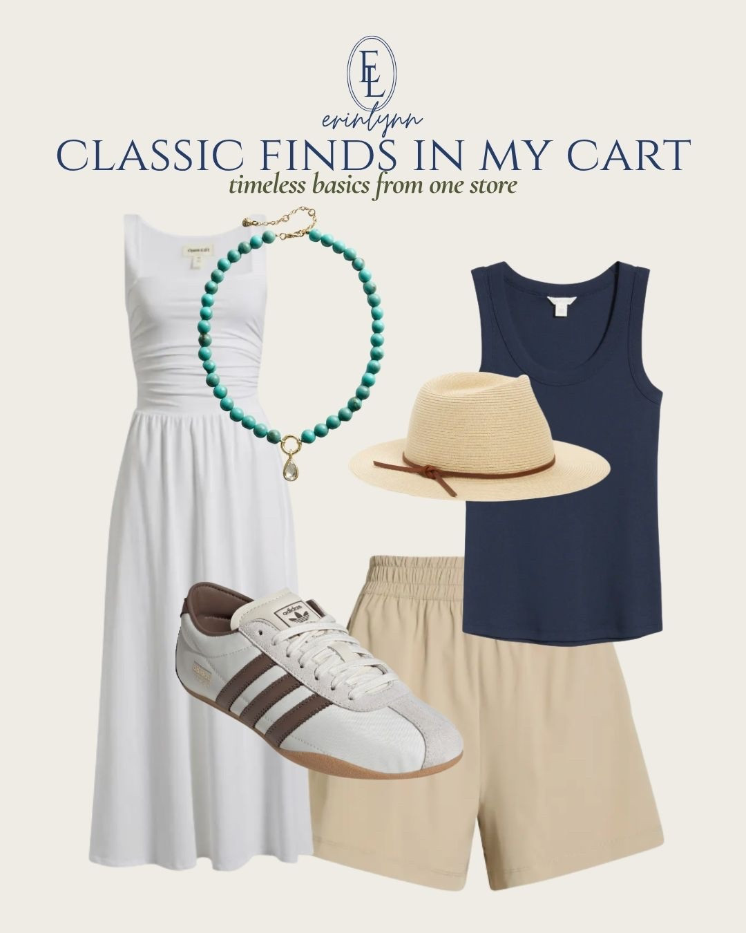 NORDSTROM
NEW ARRIVALS!! 

A few Nordstrom finds currently sitting in my cart—and every piece feels like something I'd wear for years.

A great white dress, easy navy tank, pull-on shorts, classic sneakers, and a sun hat are the foundation of a summer wardrobe that never goes out of style.

Nordstrom finds, Nordstrom new arrivals, white summer dress, navy tank top, summer basics, Adidas sneakers, classic style, capsule wardrobe

#LTKootd #LTKmomlife #LTKSaleAlert