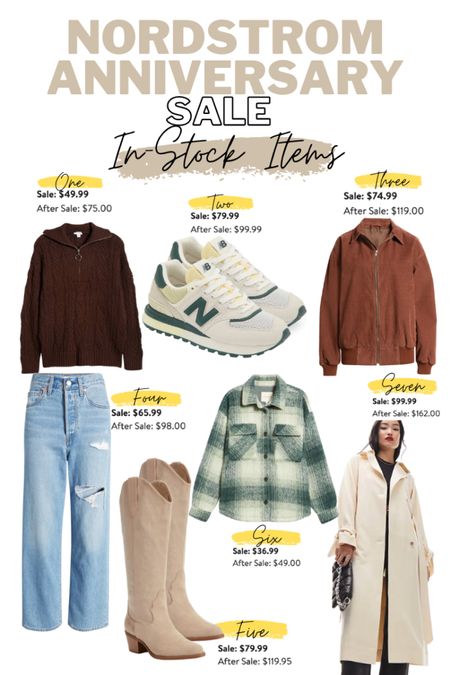 Nordstrom anniversary sale in stock items! All items are under $100!

Nsale, nsale under $100, fall fashion, Nordstrom sale under $100, new balance sneakers, sweatshirt, bomber jacket, plaid shacket, plaid button down, Levi’s jeans, trench coat, fall fashion under $100

#LTKxNSale #LTKsalealert #LTKunder100