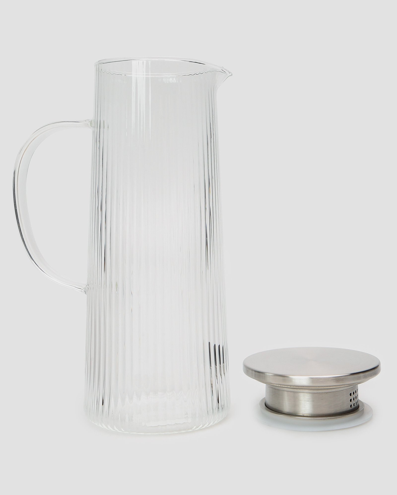 Jarra de vidro Twinkle com tampa inox 1,4L | Fracalanza | Riachuelo (BR)