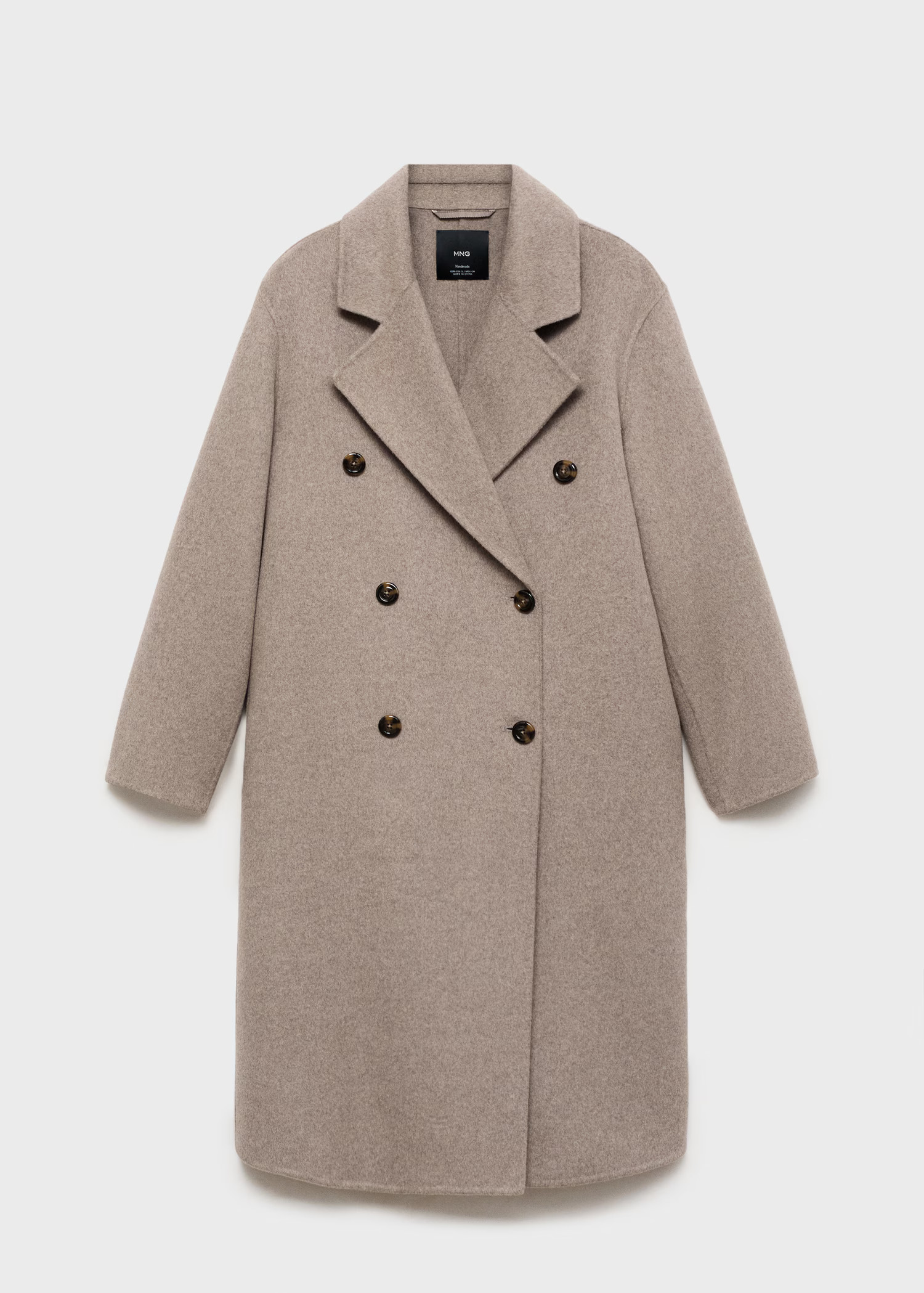 Handmade oversized wool coat - Women | MANGO USA | Mango (US/MX/AU)