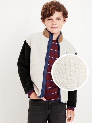 Full-Zip Sherpa Jacket for Boys | Old Navy (US)