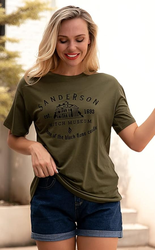 Hrejrit Halloween T Shirt Women Sanderson Sisters Bed and Breakfast Graphic Letter Print O Neck T... | Amazon (US)