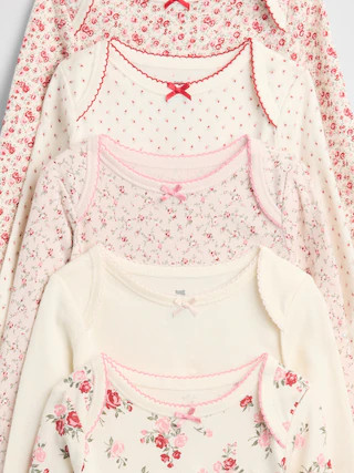 Baby First Favorite Organic Cotton Bodysuit (5-Pack) | Gap (US)