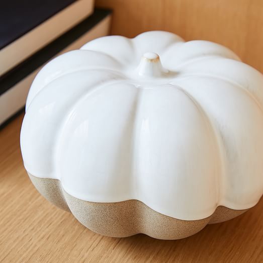 Half-Dipped Ceramic Pumpkins | West Elm (US)