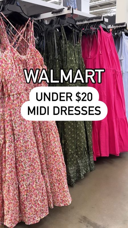 Walmart midi dresses under $20, time and tru, Walmart try on, Walmart outfit, Walmart fashion, spring dress 

#LTKVideo #LTKstyletip #LTKfindsunder50