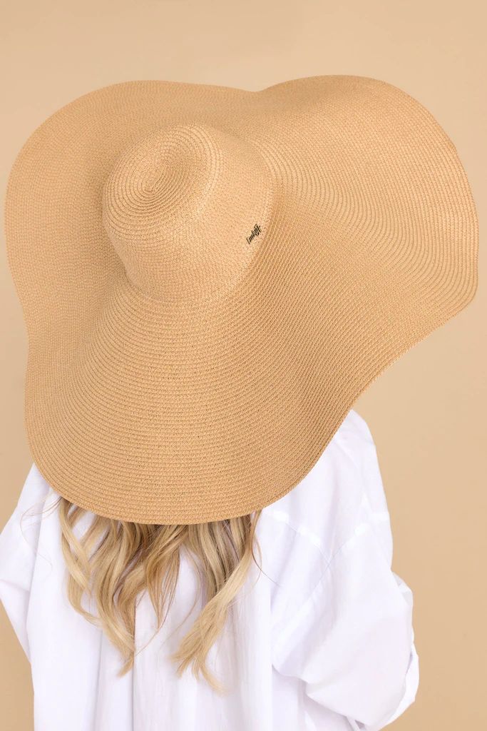 In The Shade Oversized Khaki Hat | Red Dress 