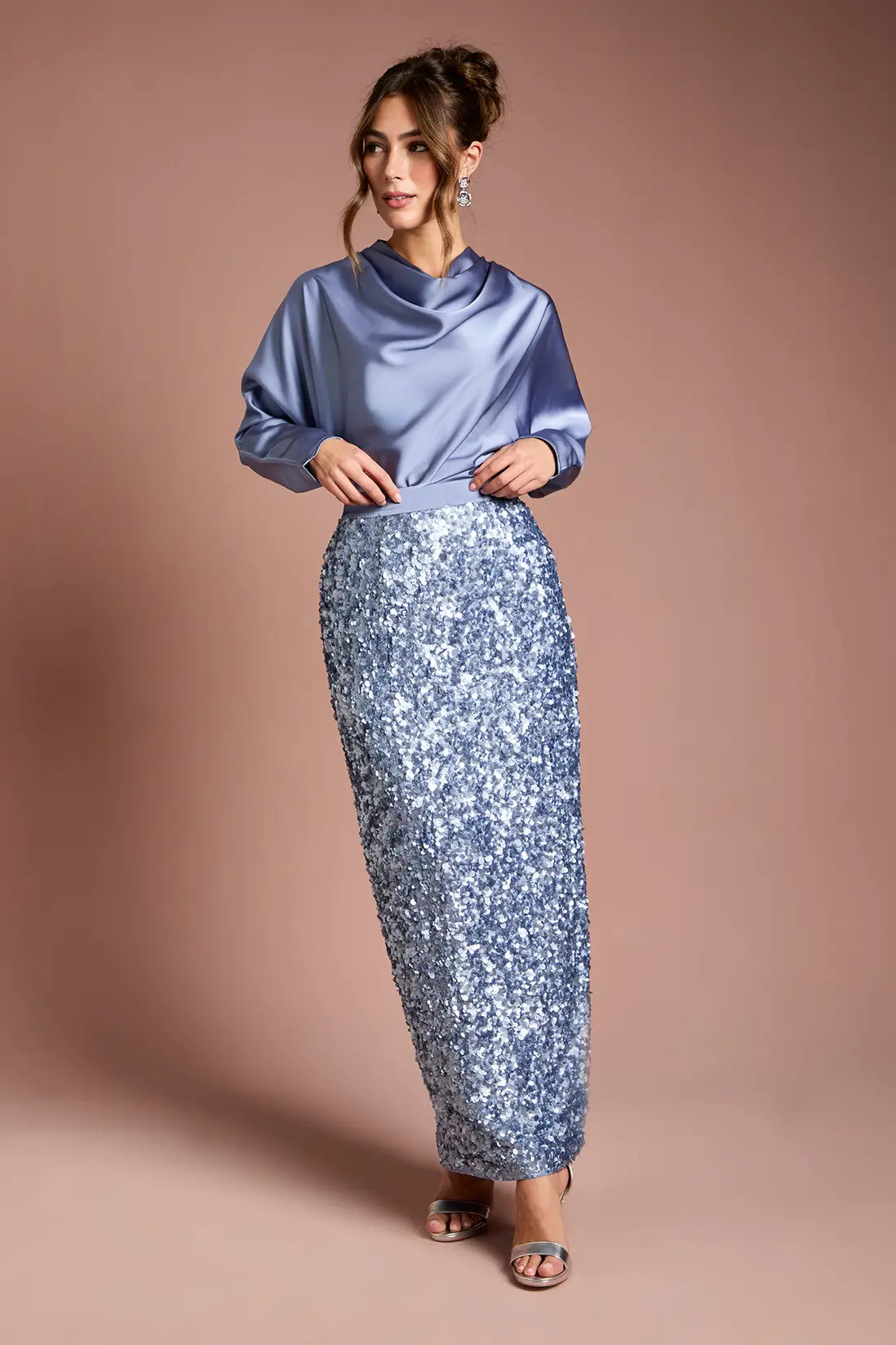 Skirts | Sequin Column Maxi Skirt | Coast | Coast UK & IE