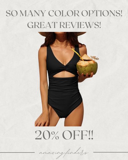 Charmo Womens One Piece Swimsuit Ruched Tummy Control High Cut Backless V Neck Bathing Suits Swimwear

#LTKswim #LTKsalealert #LTKfindsunder50