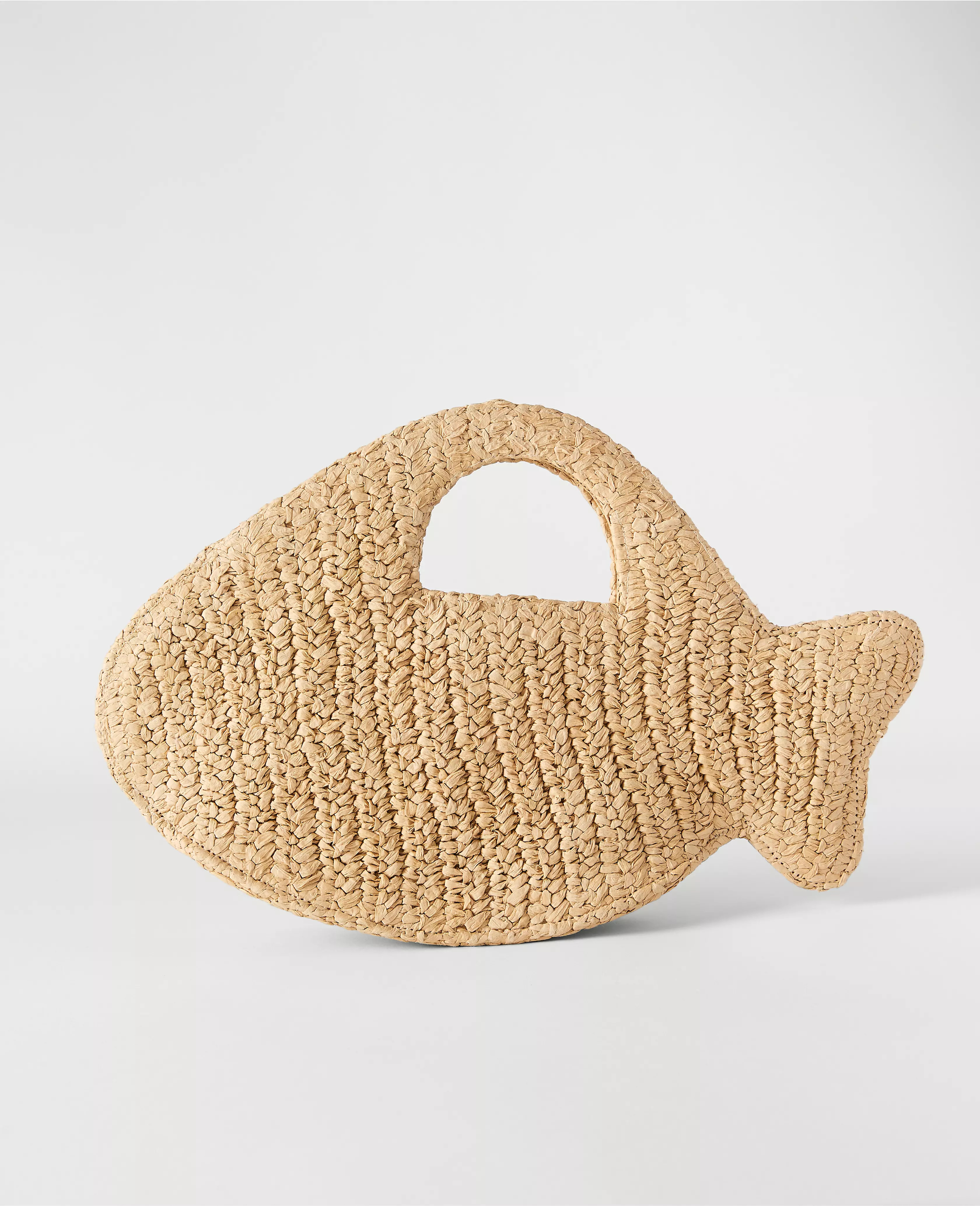 Weekend Raffia Fish Clutch | Ann Taylor