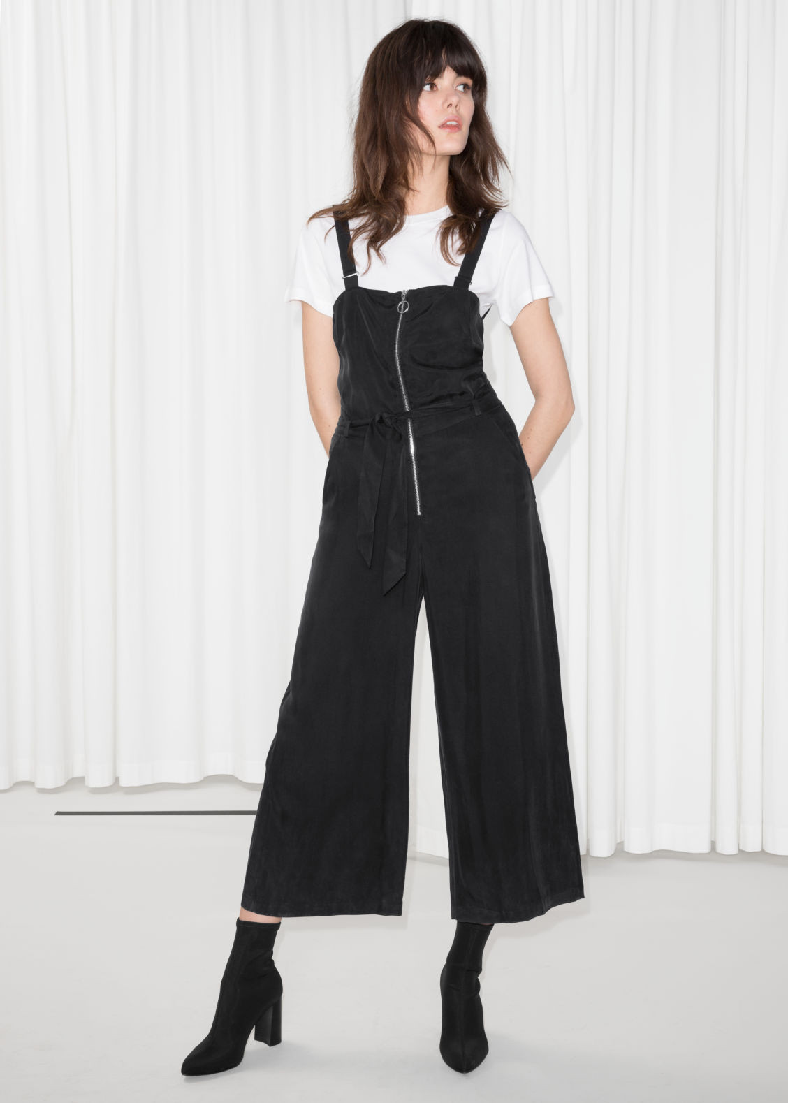 Front Zip Jumpsuit - Black - Jumpsuits & Playsuits - & Other Stories US | & Other Stories (EU + UK)