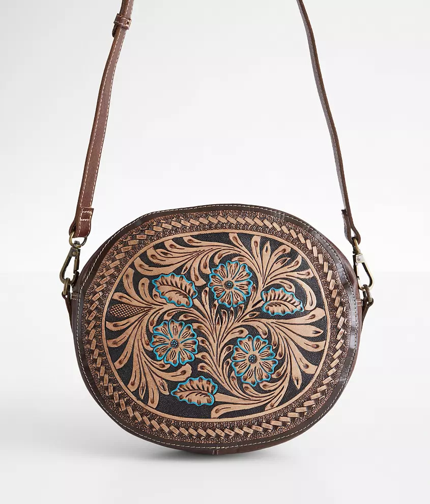 Druid Round Leather Purse | Buckle