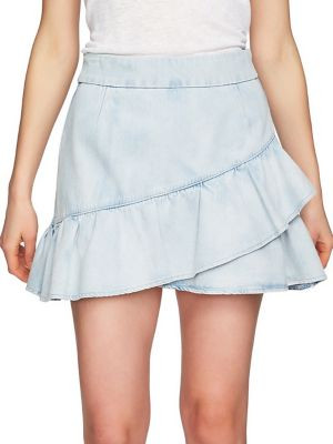 Ruffled Edge Denim Mini Skirt | Lord & Taylor