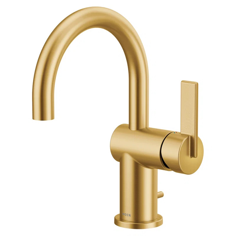 6221BG Cia Single Hole Bathroom Faucet, Modern One Handle Bathroom Sink Faucet with Drain Assembl... | Wayfair North America
