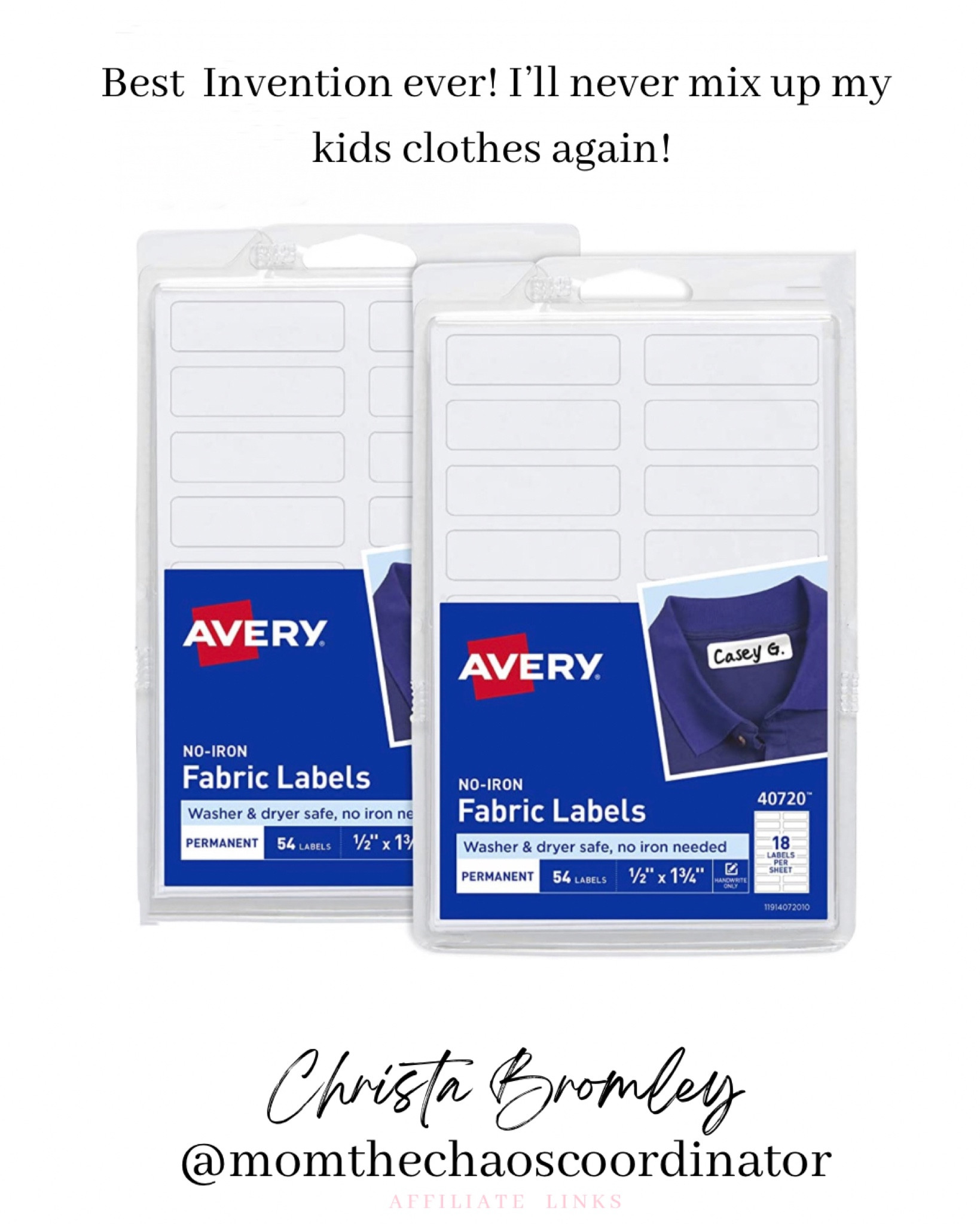 I’ll never mix up my kids clothes again. Such a great invention. Perfect for all clothing items. 