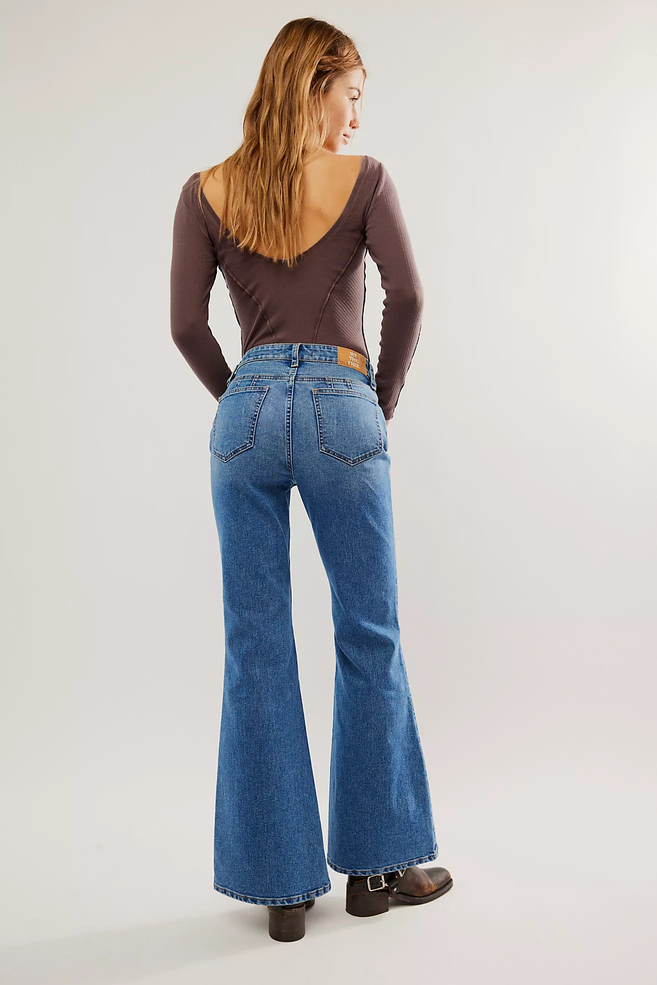 CRVY Vintage High-Rise Flare Jeans | Free People (Global - UK&FR Excluded)