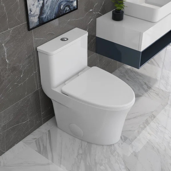DV-1F52807 Symmetry 1.28 GPF Elongated One-Piece Toilet (Seat Included) | Wayfair North America