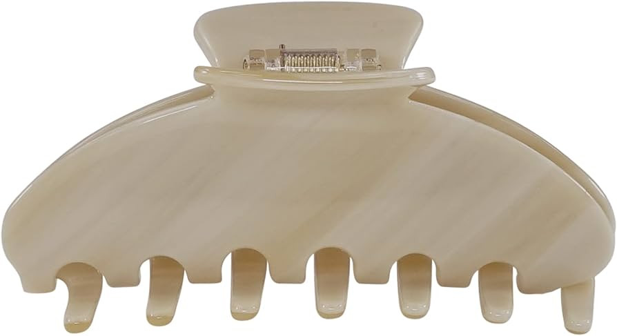 Premium Durable Acetate Hair Claws - Large 4 Inch No-Slip Claws for Thick Hair | 1 Piece (Creme) | Amazon (US)
