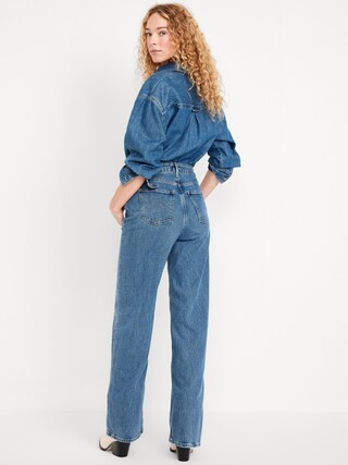 Extra High-Waisted Wide-Leg Jeans | Old Navy (CA)