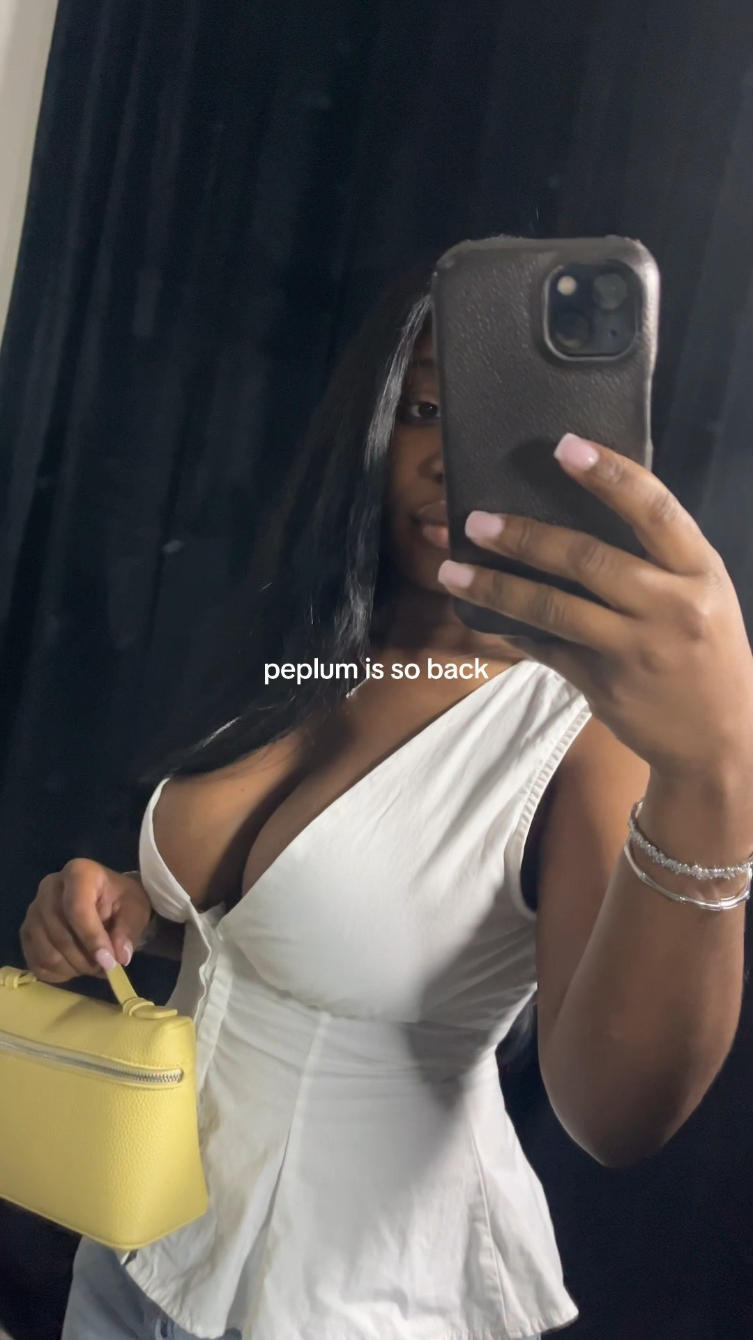 Peplum is back and better. Love this top! I am wearing an XS, there is NO stretch. This is such a great top for girls nights, date nights etc its simple but sexy. I also loveee this mini bag. It’s the perfect pop of color. womens fashion, summer style, style inspo, fall fashion, classy.

#LTKPetite #LTKFindsUnder50