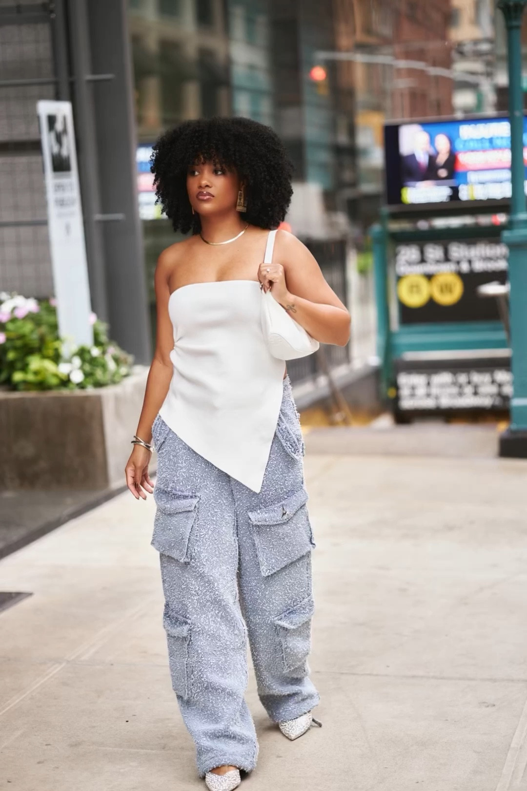 fun baggy pants are my fave. this look was so chic yet comfy to wear! also, we love an asymmetrical top. a perfect transitional outfit 🤎

#LTKstyletip #LTKbeauty #LTKfindsunder100