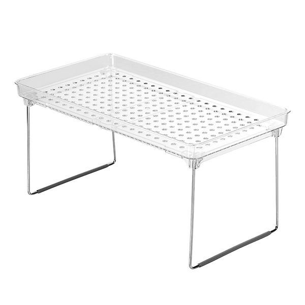 madesmart Medium Stacking Shelf Clear | The Container Store