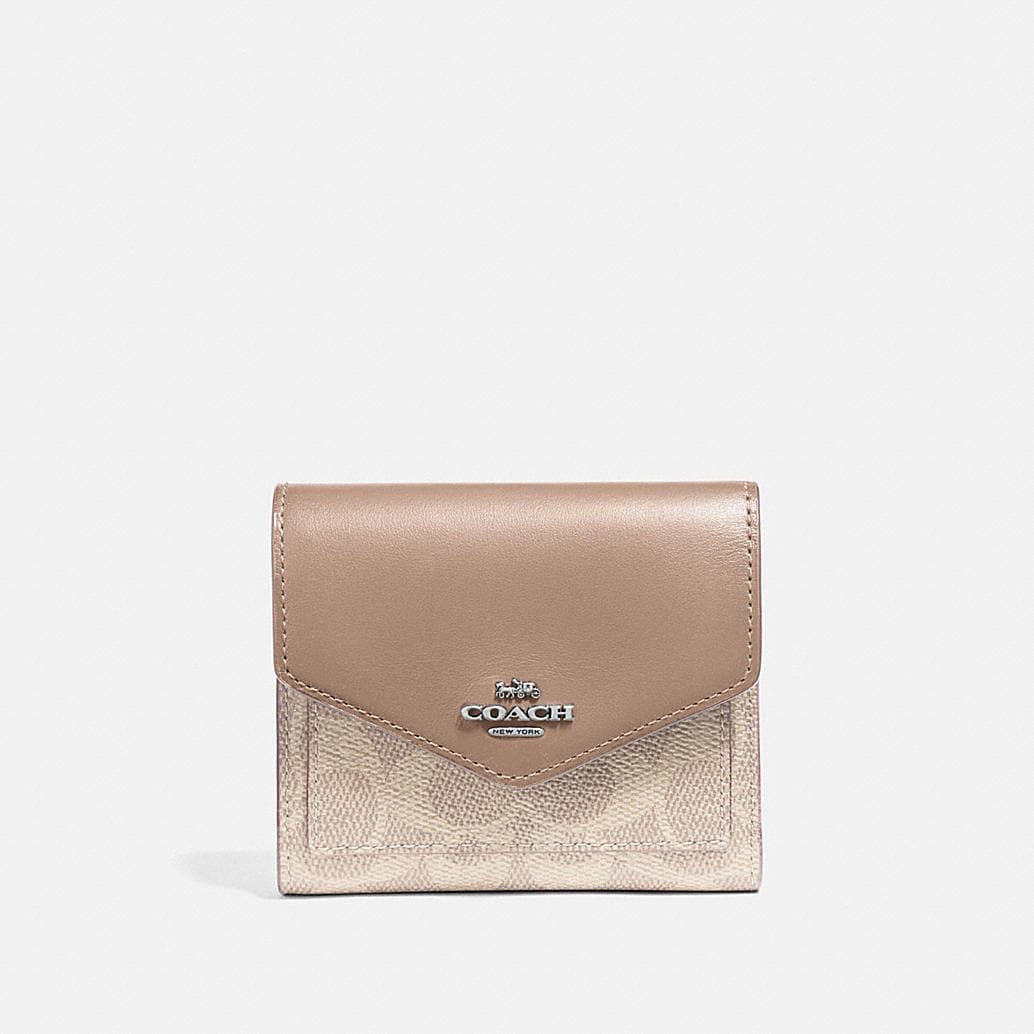 small wallet in colorblock signature canvas | Coach (US)