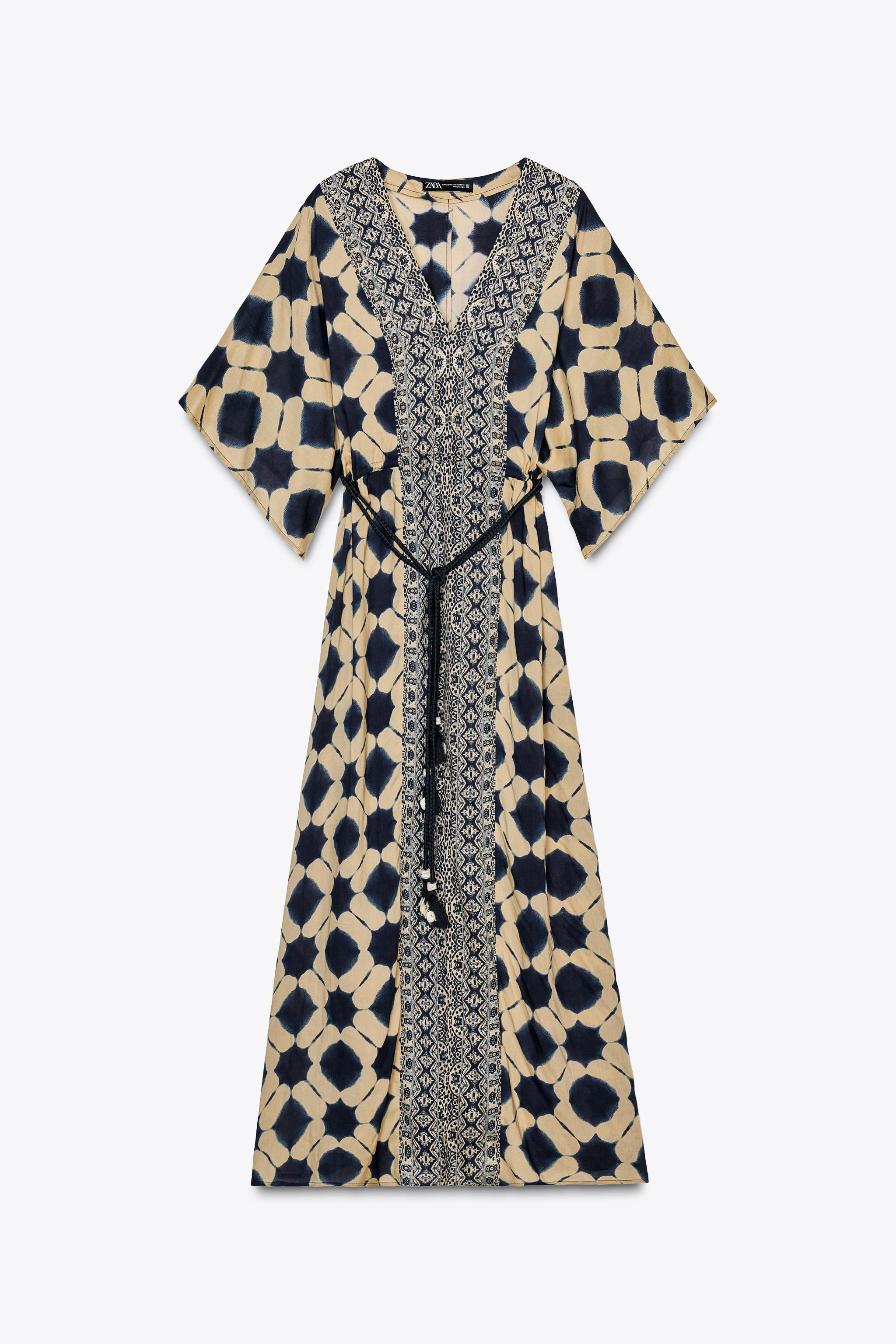 PRINTED CAFTAN DRESS | Zara US