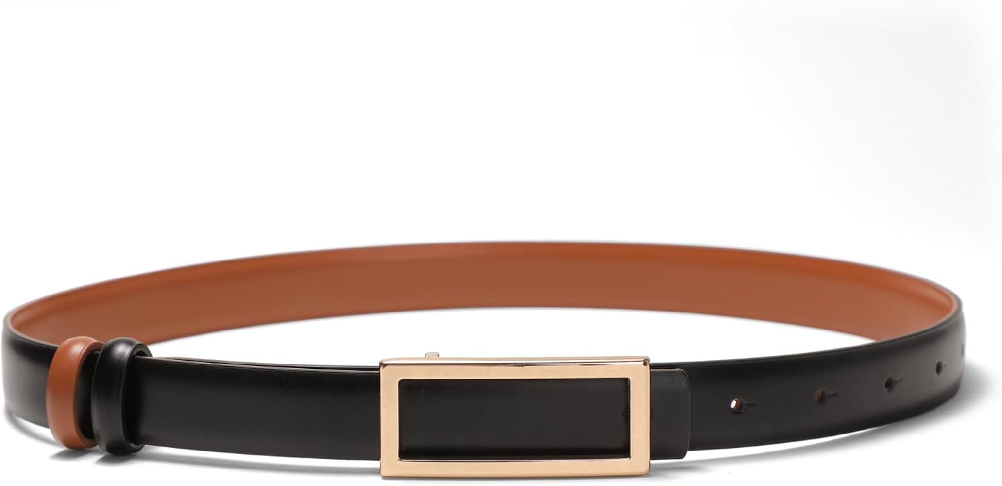 YooAi Womens Belt Reversible Leather Belt Skinny Thin Fashion Designer Waist Belts for Jeans Pant... | Amazon (US)