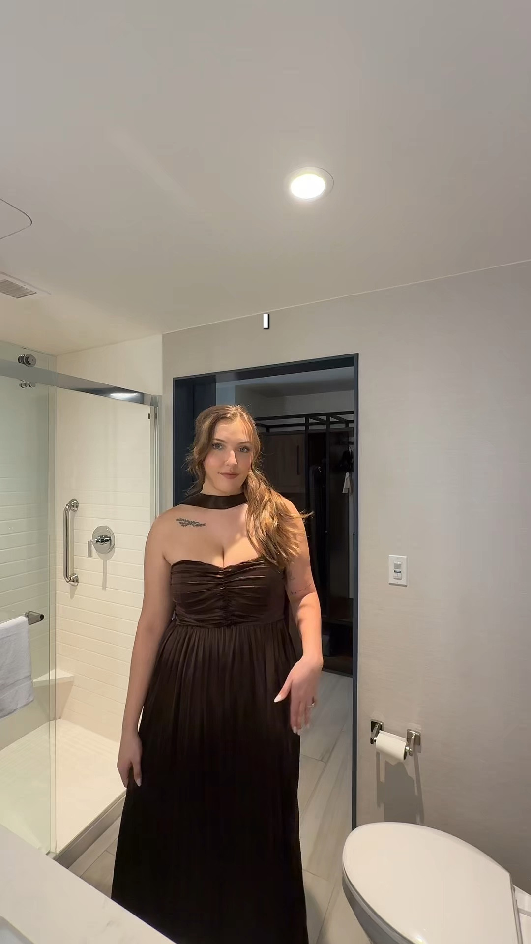 Obsessed with this wedding guest dress!! 🤎🤎🤎

#weddingguestdress #grwm #weddingguestoutfit #glammakeup #dallasinfluencer 

#LTKootd #LTKgrwm #LTKWedding