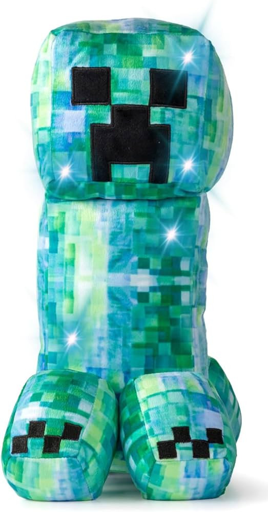 Jay Franco Minecraft Charged Up Creeper Pillow Buddy - Light up Plush - Super Soft Polyester Micr... | Amazon (US)