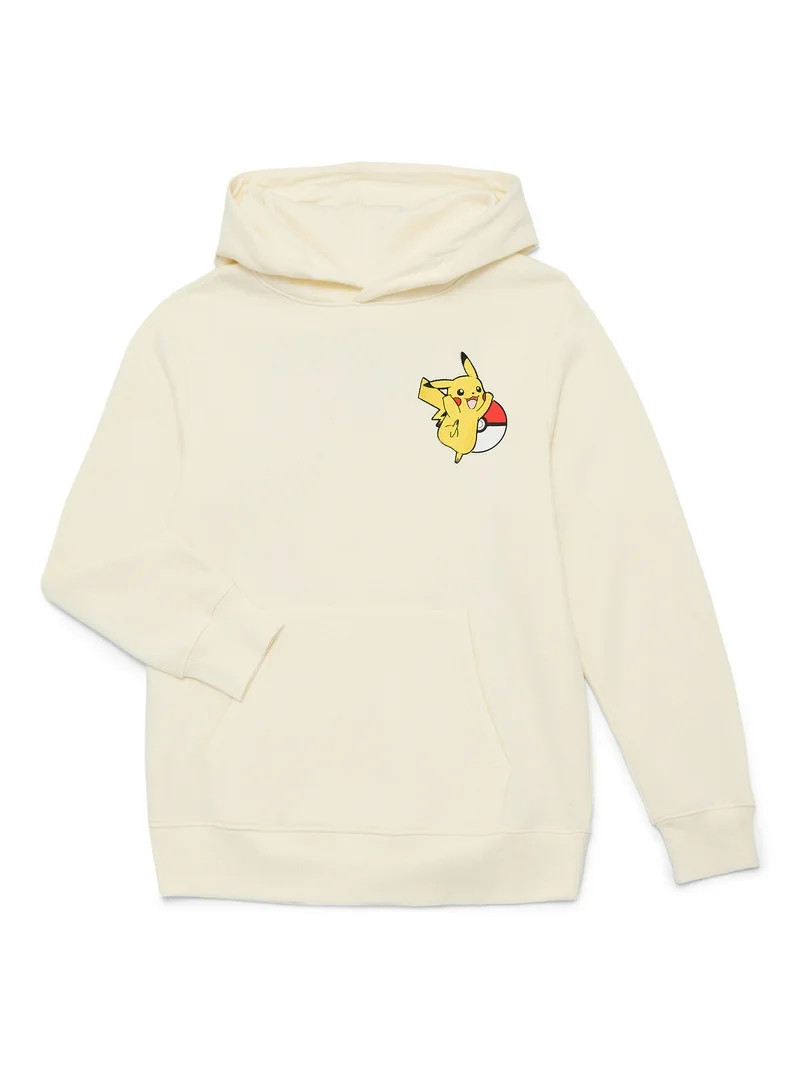 Pokémon, Boys' & Big Boys' Graphic Hoodie, Pika Pika Pokeball, Sizes 4-18 | Walmart (US)