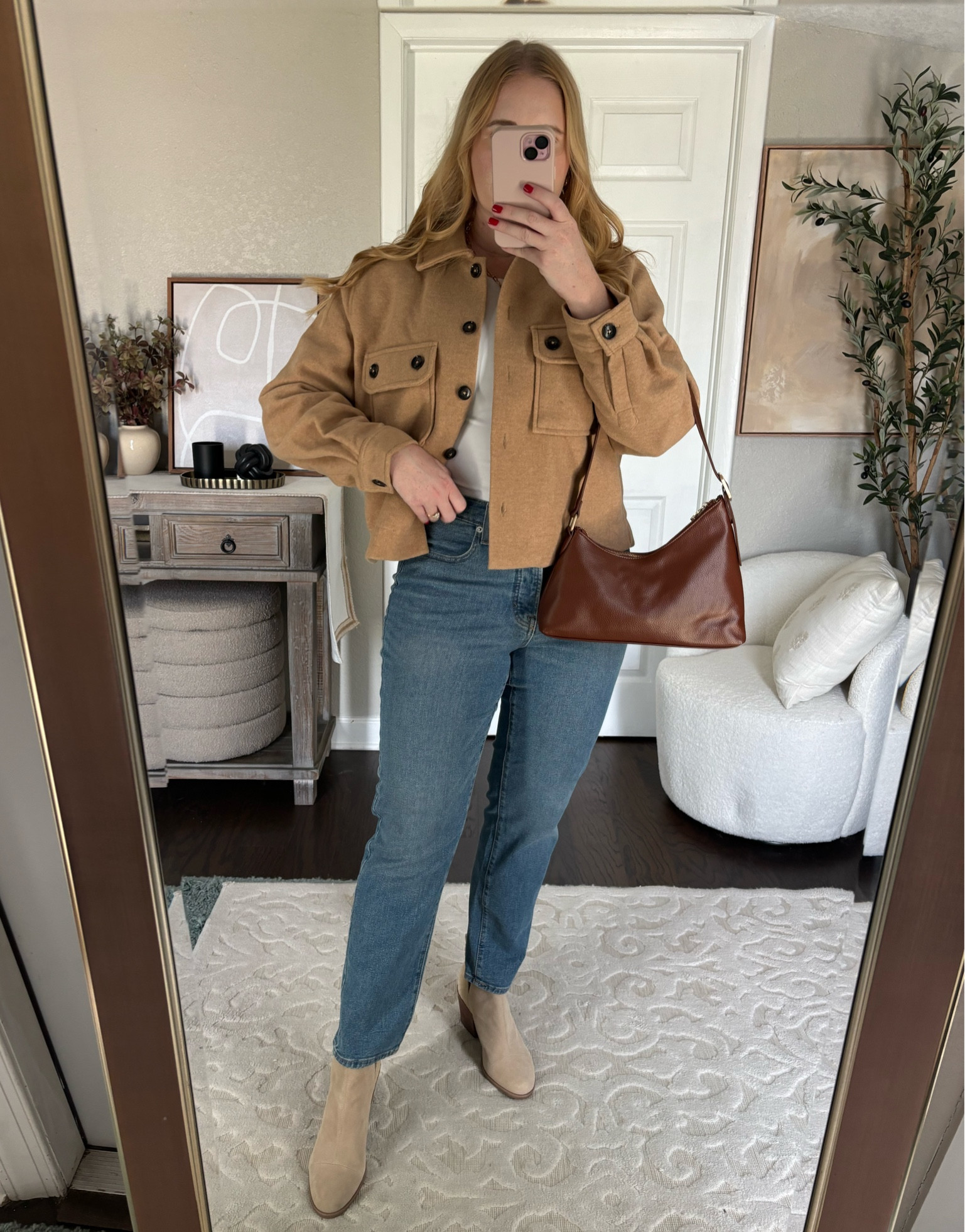 Fall Outfits // Jeans // Free Assembly Women's Cropped Utility Jacket (size medium), cropped jacket, fall jackets 

#LTKMidsize #LTKFindsUnder50 #LTKSeasonal